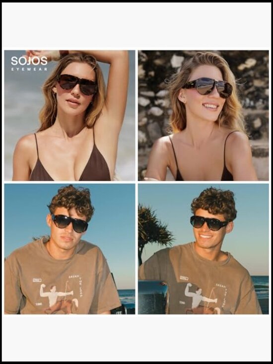 Polarized Oversized Aviator Sunglasses UV400 Protection Retro Vintage main image 6